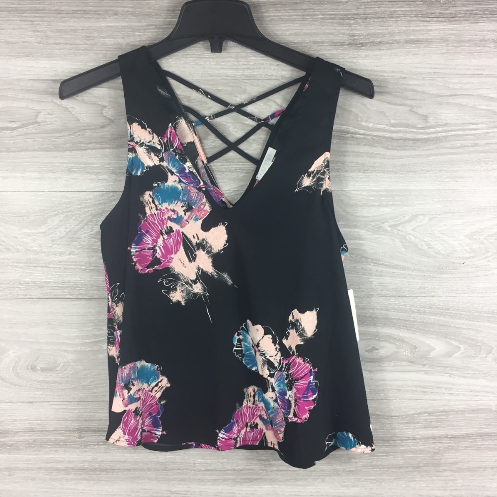 Abound Crisscross Floral Tank Top - Picture 3 of 6